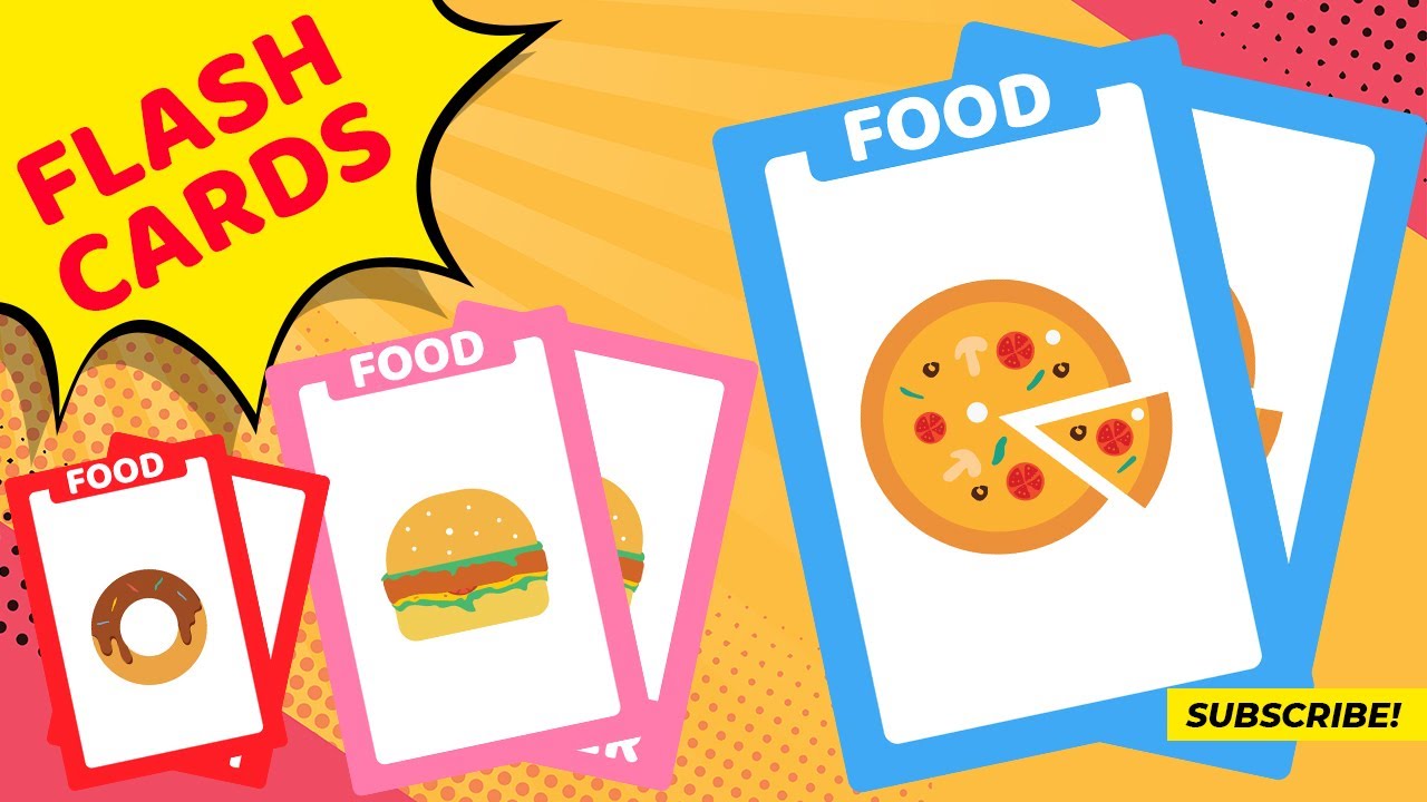 Fun Food Flashcards for Kids Can You Guess the Food Items