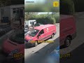 Runaway Royal Mail van smashes into parked car