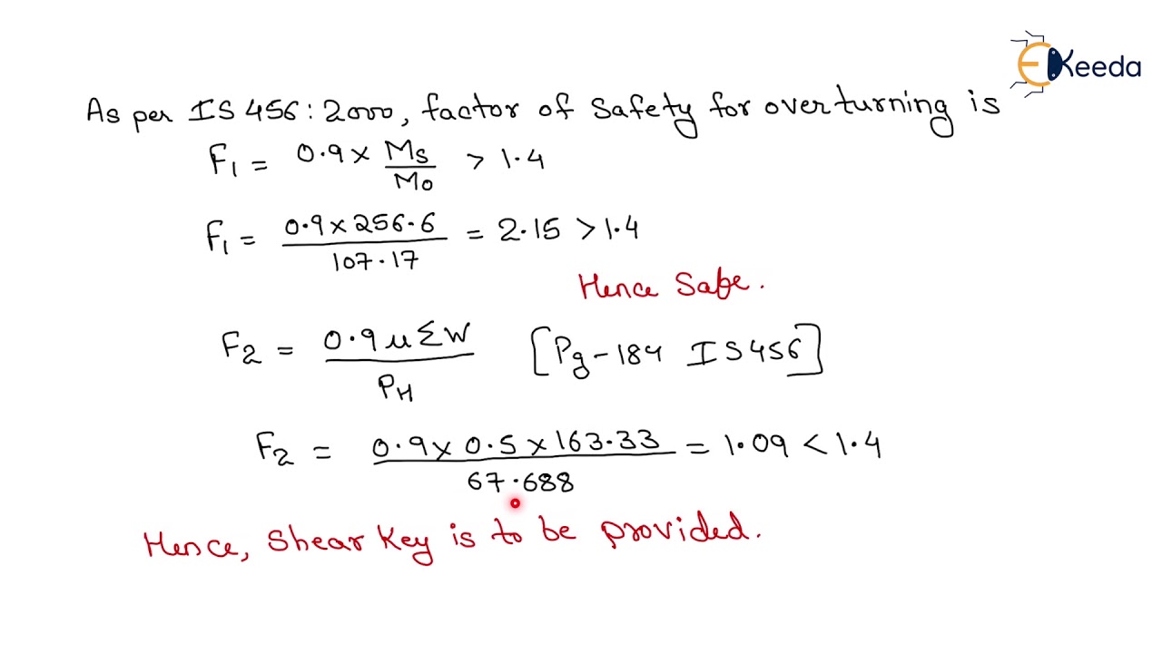 Numerical of Cantilever retaining wall - YouTube