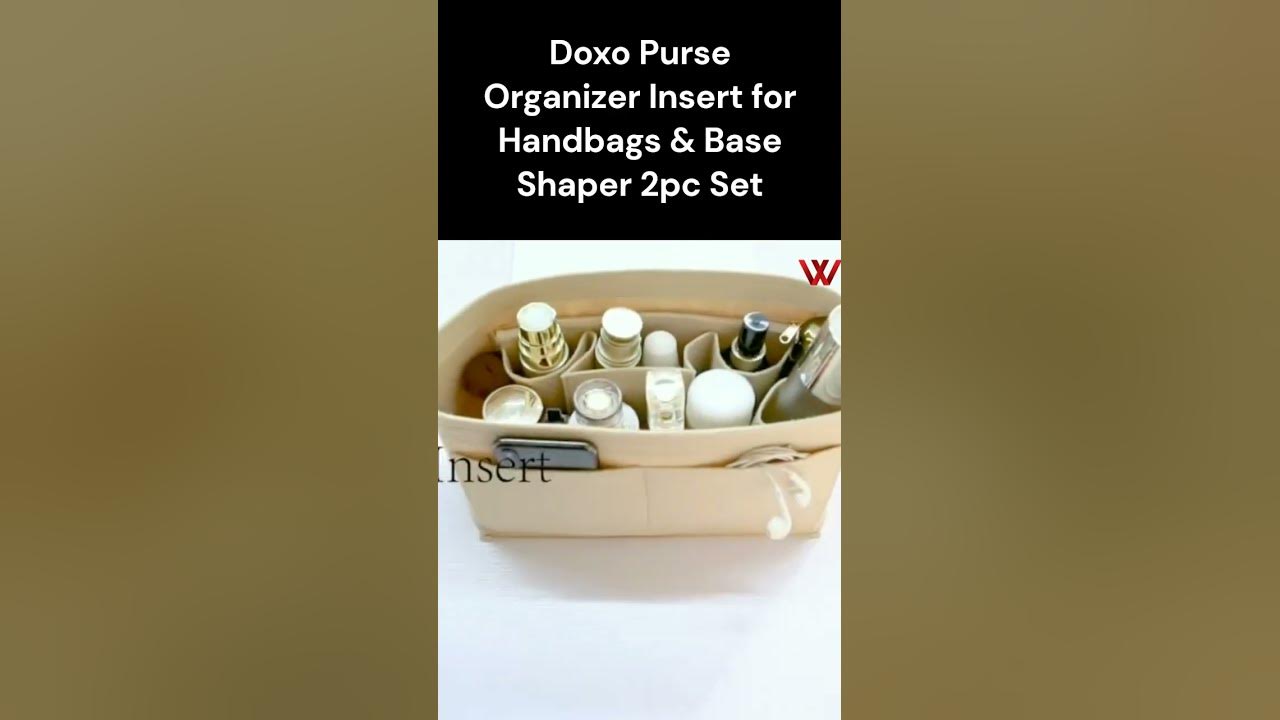  Doxo Purse Organizer Insert & Base Shaper 2pc Set