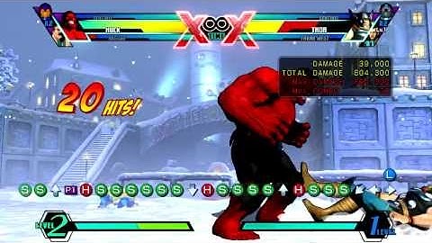 (UMVC3) Potential Power - Meterless kill on Thor