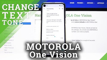 How to Turn on High Contrast Text in MOTOROLA One Vision – Update Contrast Text