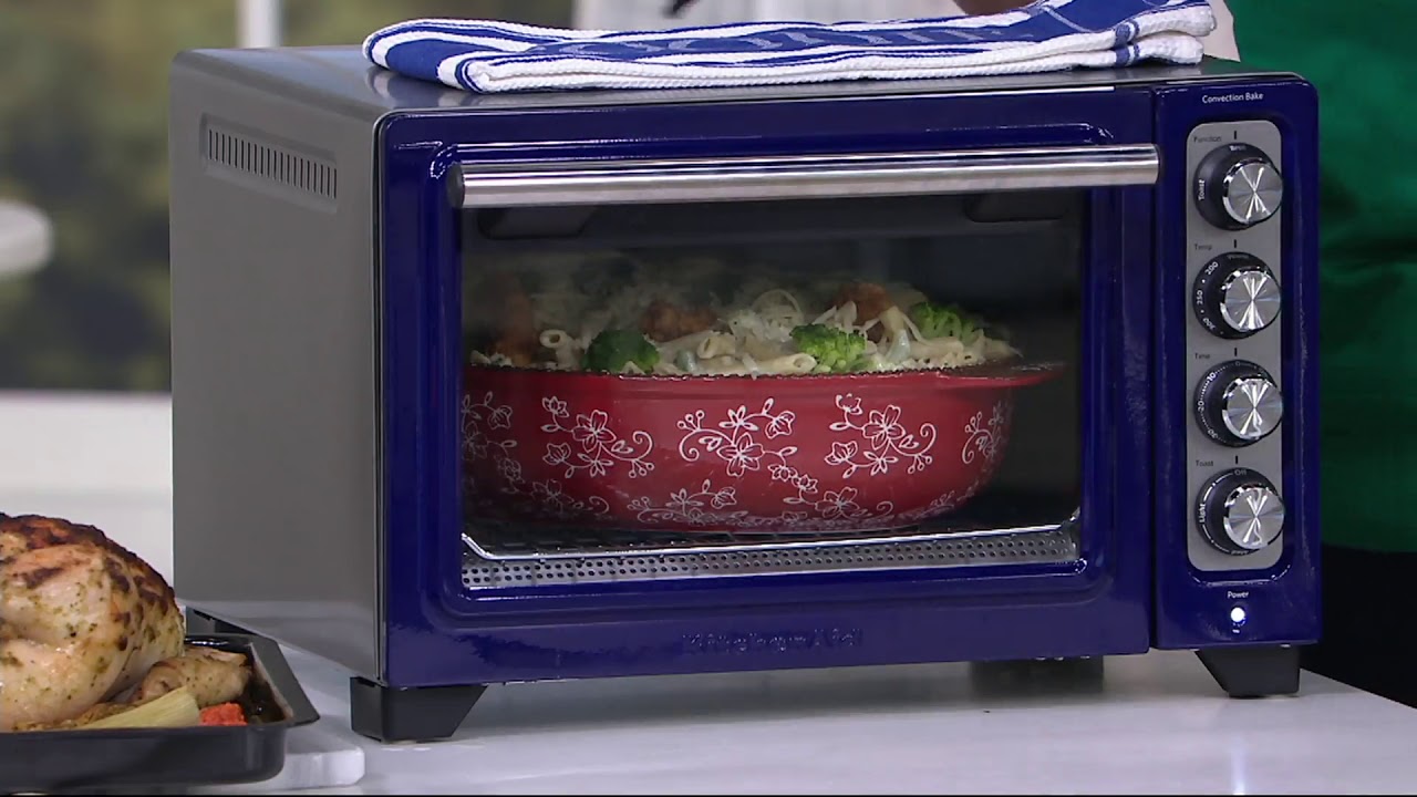 Kitchenaid Countertop Convection Oven With Pizza Pan On Qvc Youtube