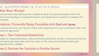 Mastering the Use of Variables in Find and Grep Commands