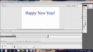 Adobe Flash Tutorial - Shape tween with text