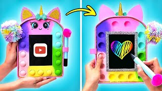 Pizarra de Dibujo Unicornio Pop It 🦄✨ Útiles Escolares Geniales