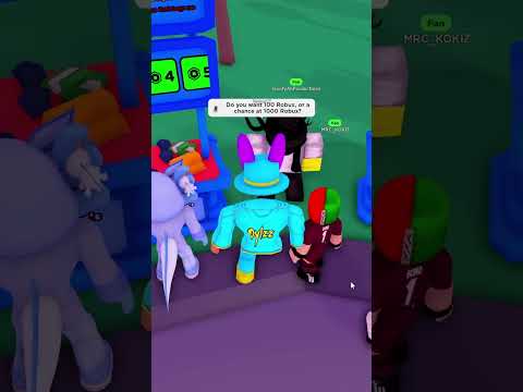 Take 100 Robux OR a Chance at 1,000 Robux? #roblox #shorts