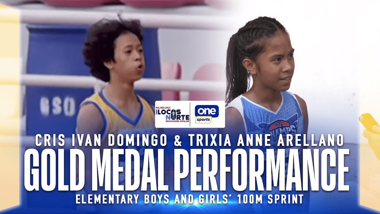Barefoot runner Arellano, Domingo EARN GOLD in Elementary 100m Sprint | Palarong Pambansa 2025