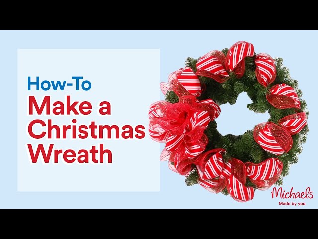 how to tie ribbon around wreath