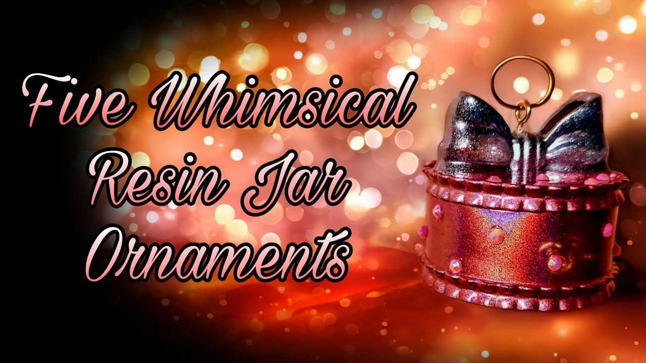 Easy epoxy resin jar shaker ornaments. D.I.Y...they are SO CUTE!