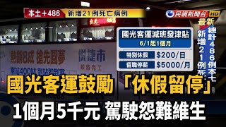 國光客運鼓勵「休假留停」 1個月補貼5千元-民視新聞