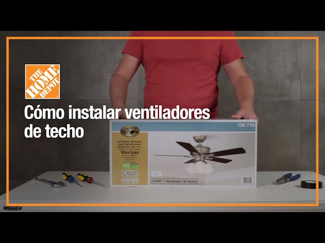 Cómo instalar un ventilador de techo?