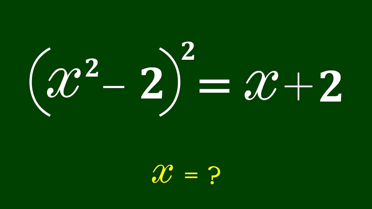 A Nice Algebra Problem | Math Olympiad | Find x=?