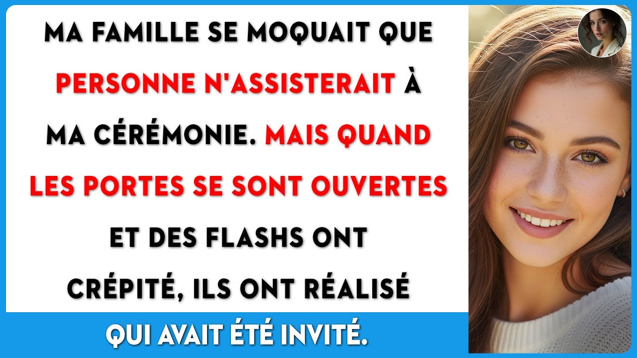 Ma famille s'est moquée de ma cérémonie, puis les portes se sont ouvertes et tout a changé...