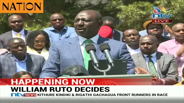 Ruto's FULL SPEECH at running mate announcement in Karen residence, Nairobi