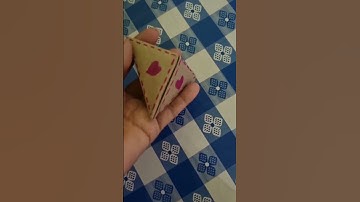 3D triangle #paper craft #3d paper pyramid, easy way to make an origami triangular pyramid, 3d craft