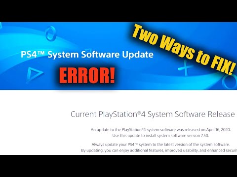 How Fix PS4 Software Update Error FIX (Two to fix EASY/ADVANCED) - YouTube