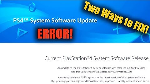 How to Fix PS4 Software Update Error FIX (Two ways to fix EASY/ADVANCED)