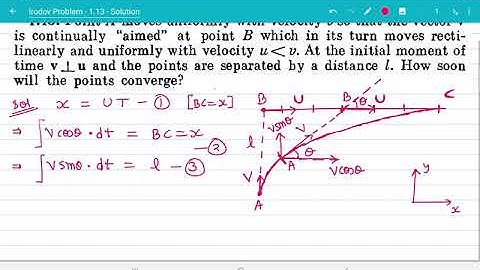 Irodov Problem - 1.13 - Solution - Relative Motion | IIT JEE | NEET | Olympiads
