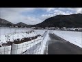 超近場観光　地域の溜池⇒坂折池　2023 01 25　数センチの積雪ありでStay home