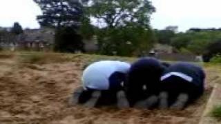 3 man front flip