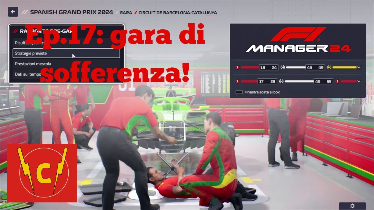 F1 Manager 2024 gameplay ita: delusione al GP di Barcellona - YouTube