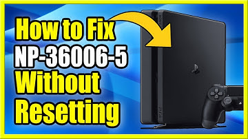 How to FIX PS4 Error Code NP 36006 5 Without Resetting Cannot Sync Trophies (Best Method!)