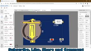 How to make 2 layer PCB design with Easy EDA Designer Profile