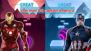 Iron man VS captain america ||Game Tiles hop screenshot 5