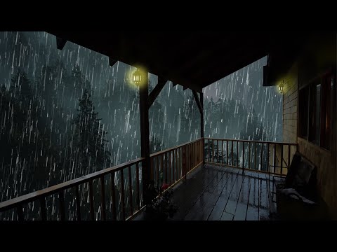 Lluvia Relajante Para Dormir - Sonido de Lluvia y Truenos en el Techo - Rain Sounds For Sleeping 126