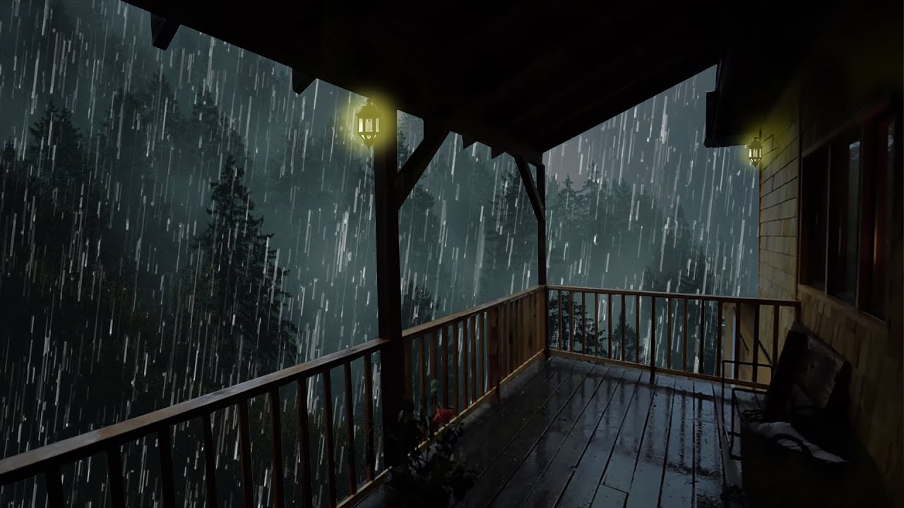 Lluvia Relajante Para Dormir - Sonido de Lluvia y Truenos en el Techo ...