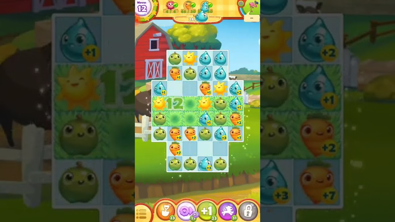 Farm heroes saga level 145 (1086%)  