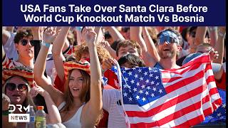 WATCH: USA Fans Take Over Santa Clara Before World Cup Knockout Match vs Bosnia | AD15