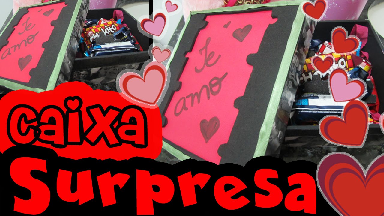 PRESENTE CRIATIVO PARA O DIA DOS NAMORADOS GASTANDO POUCO#1| Caixinha Surpresa