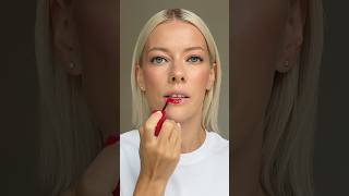 Red leather lips.Red lipstick color is my favorite for the fall season #redlipstick #redlip #redlips