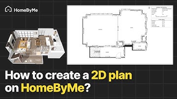 How to create a 2D plan on HomeByMe? | HomeByMe Tutorial