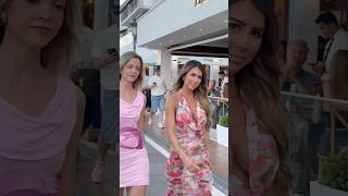 Beautiful Y Shiny Models Walking Through Puerto B