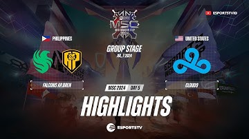 Falcons AP Bren vs Cloud9 HIGHLIGHTS MSC 2024 | C9 VS FCAP ESPORTSTV