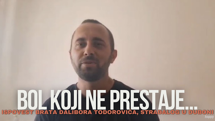Bol koji na prestaje - Ispovest brata Dalibora Todorovica, tragicno stradalog u masakru u Duboni