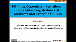 ICI Export Plugin for OJS-2.4x