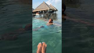6am breakfast buffet in Malaysia 🇲🇾 and hubs swimming 🏊 💖🧸 #summervacation #marriageiswonderful