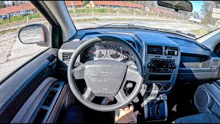 2007 Jeep Compass I [2.4 DOHC 16v 170hp] |0-100| POV Test Drive #2049 Joe Black