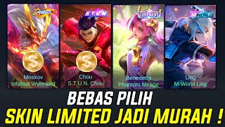 CARA DAPETIN SKIN LIMITED ALL STAR, STUN, COMVENANT, M-WORLD! JADI MURAH PAKAI CARA INI MLBB