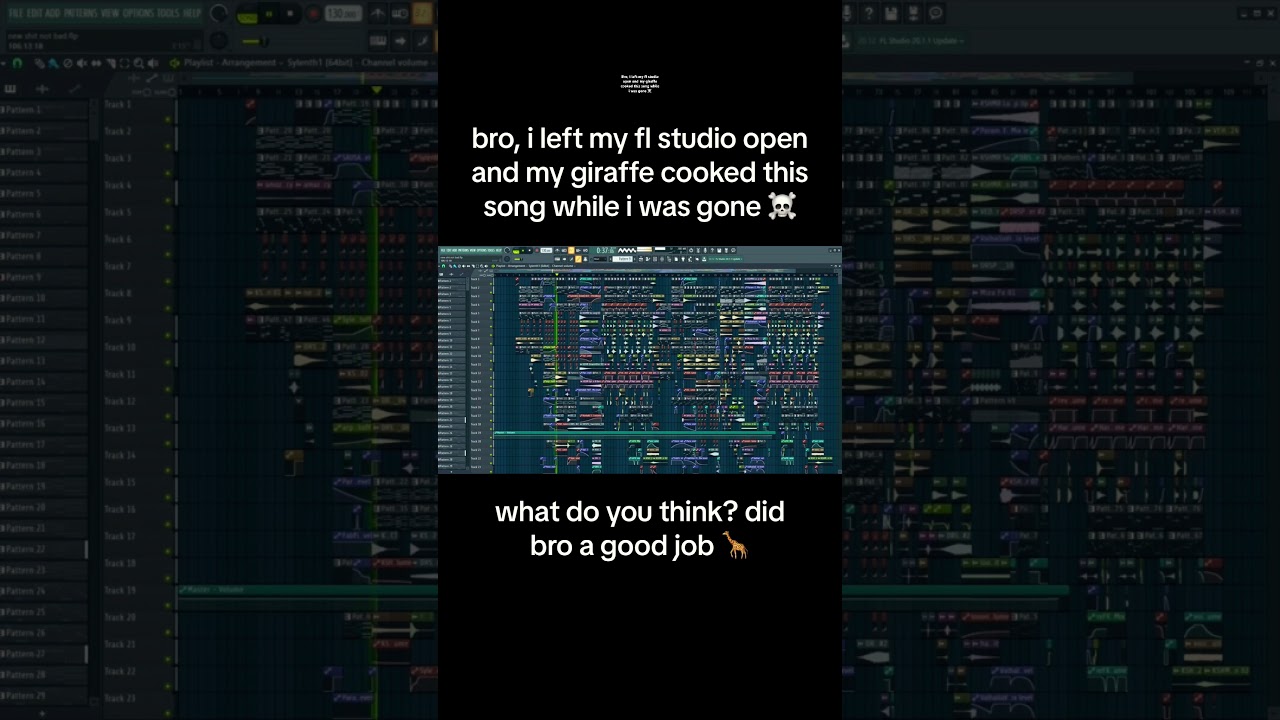 Let the giraffe cook! 