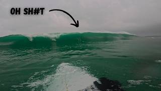 SURFING HEAVY EMPTY WAVES! (RAW POV)