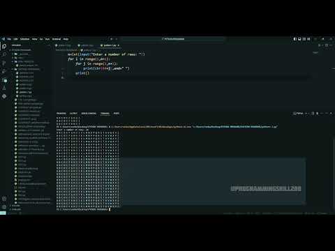 PATTERN PROGRAM 4 | @ProgrammingSkill200 |#subscribe