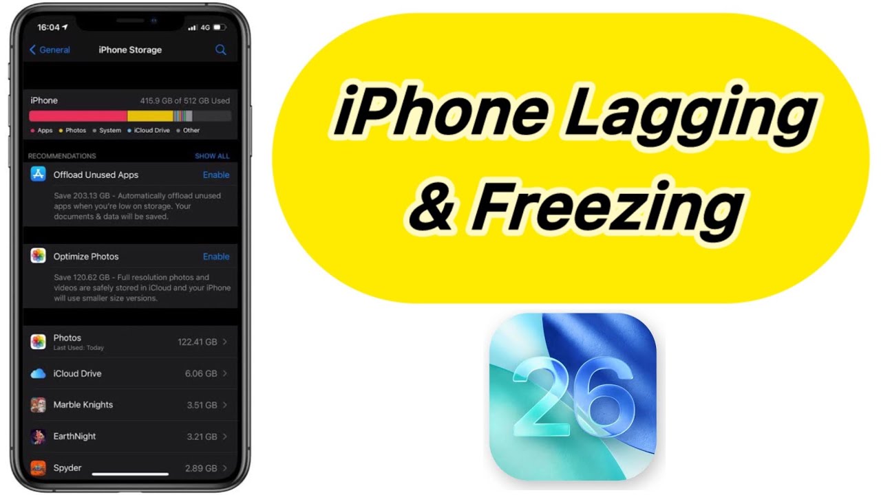 Fix iPhone Lagging & Freezing | iOS 26 Best Solutions (2025) iOS 26 ...