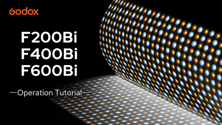 Godox KNOWLED Flexible LED Mat F200Bi/F400Bi/F600Bi - Operation Tutorial