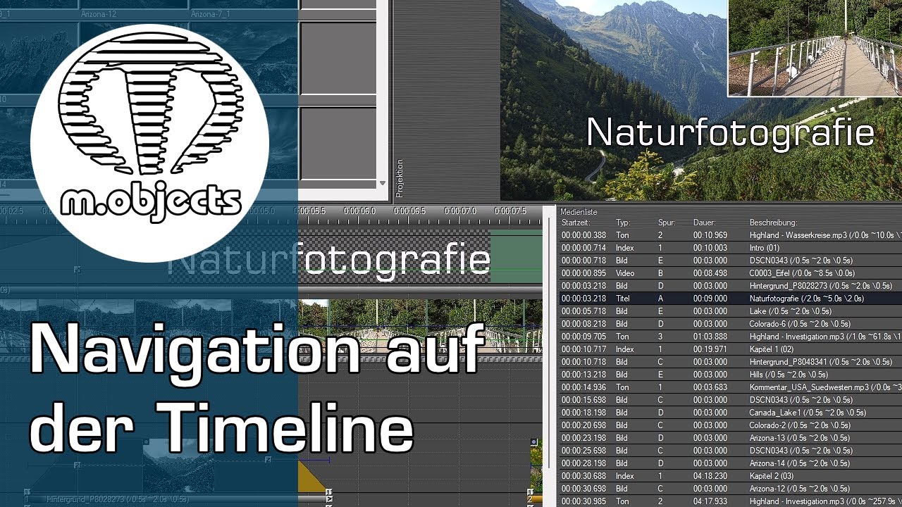 Navigation in der m.objects-Timeline - Teil 1