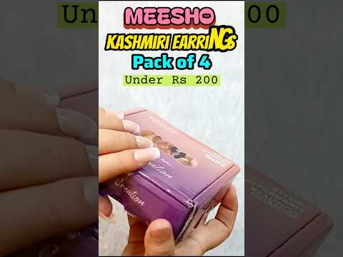 kashmiri earrings Combo #viralshorts #meesho #meeshohaul #trendingshorts #shortsfeed